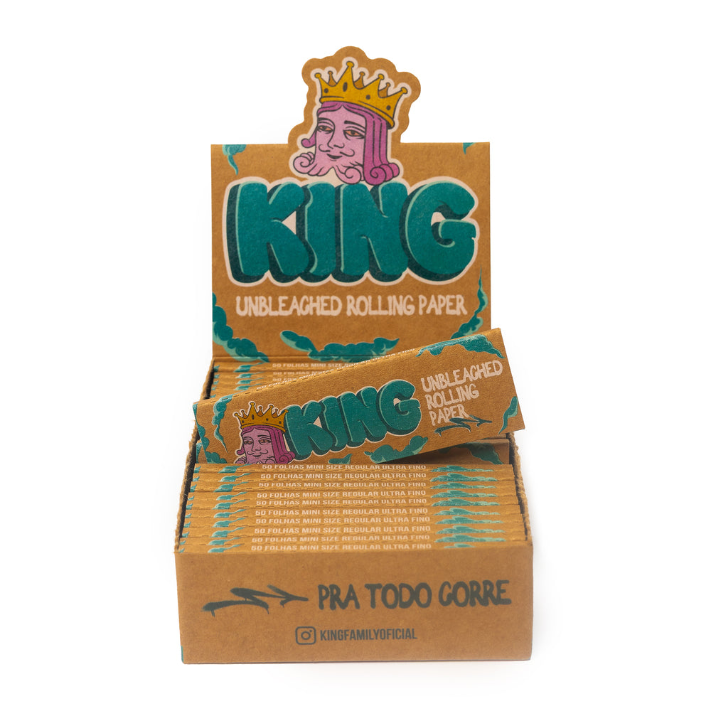Caixa King Paper Unbleached Mini Size